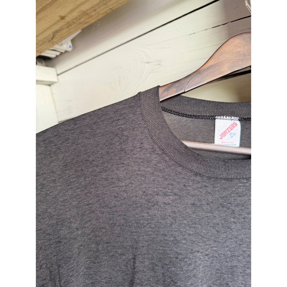 Vintage Jerzees Franklin Plant Safe Worker Pocket T-Shirt XL faded Made in USA - Picture 4 of 5